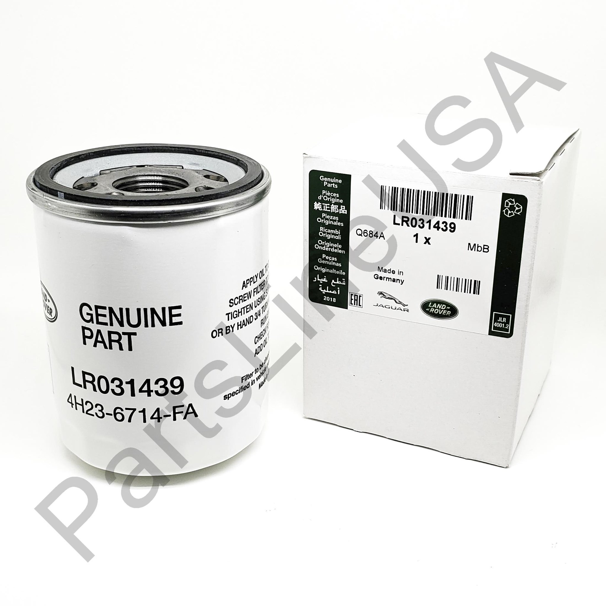 Picture of Genuine Land Rover Engine Oil Filter Element LR031439